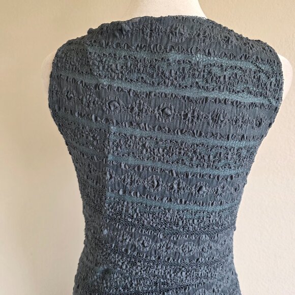 Bailey 44 Slate Blue Lace Sleeveless Bodycon Column Layer Dress Anthropologie M - Picture 5 of 7